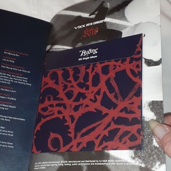 Vixx Hades 6th Single Album K-Pop 2016 Conception - Picture 5 of 6